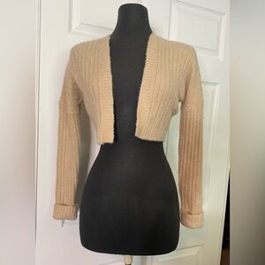 Say What? Tan Ribbed Cardigan